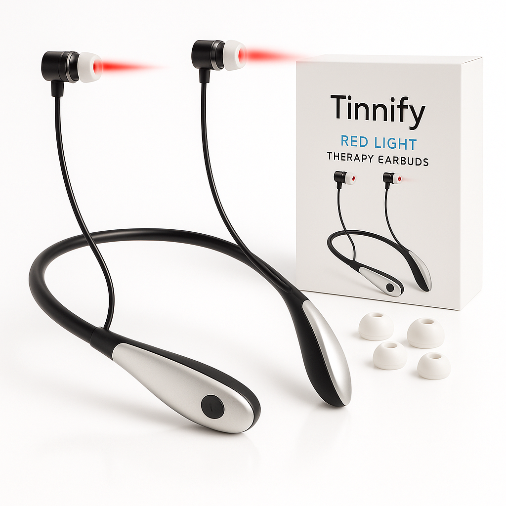 Tinnify – Red Light Therapy Earbuds
